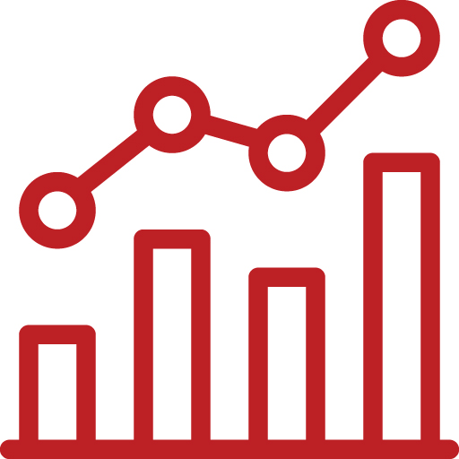 Icône statistiques - enquête de crédit